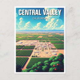 California Central Valley Vykort