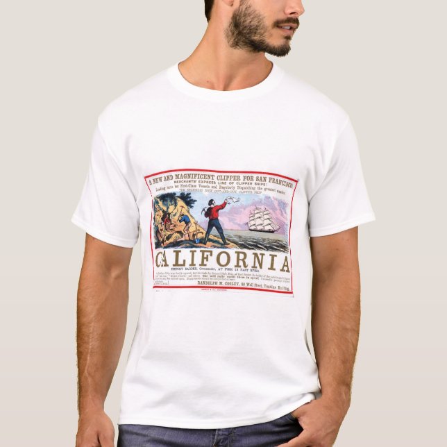 California Clipper Sailing T Shirt (Framsida)