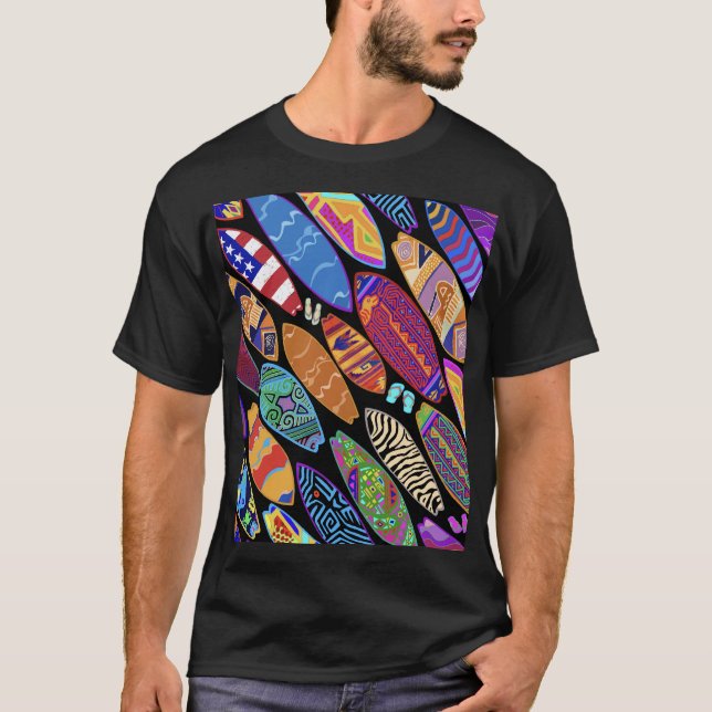 California Coast Surfboards  T Shirt (Framsida)