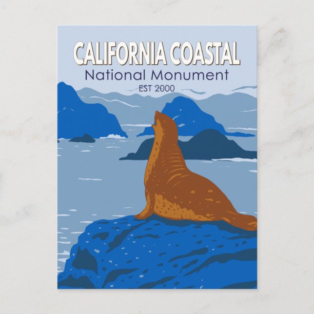 California Coastal National Monument vikare Vykort (Framsida)