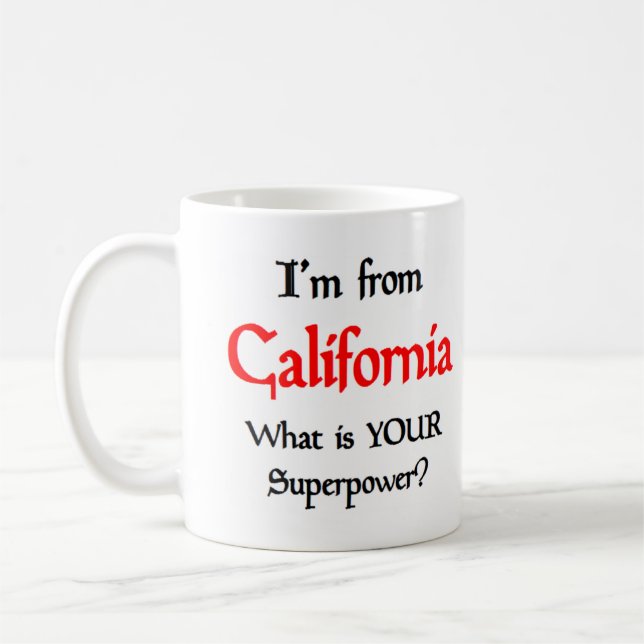 california coffee mug kaffemugg (Vänster)