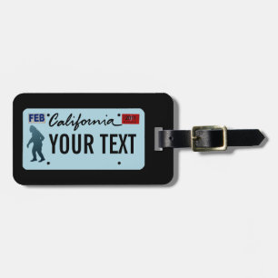 California Columbia Sasquatch License Plate Bagagebricka