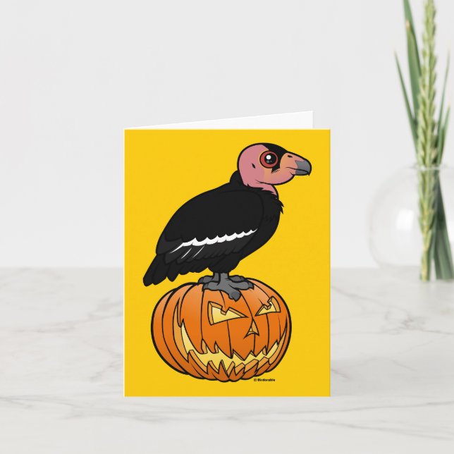California Condor Halloween Kort (Framsida)