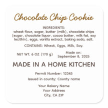 California Cottage Food Chocolate Chip-kaka