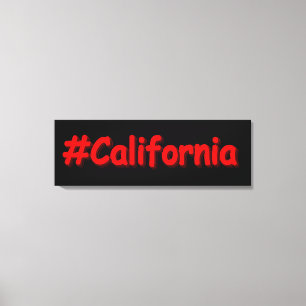 "#California " Cute Design. Köp nu Canvastryck