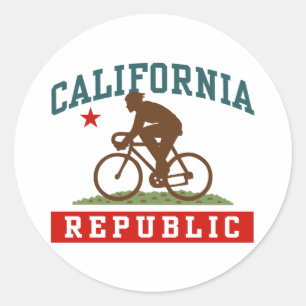 California Cycling Male Runt Klistermärke