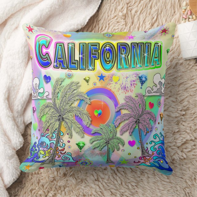 California Deep Dream Pillow Kudde (Filt)