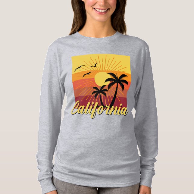 California Design - Basic Långärmad T-Shirt (Framsida)