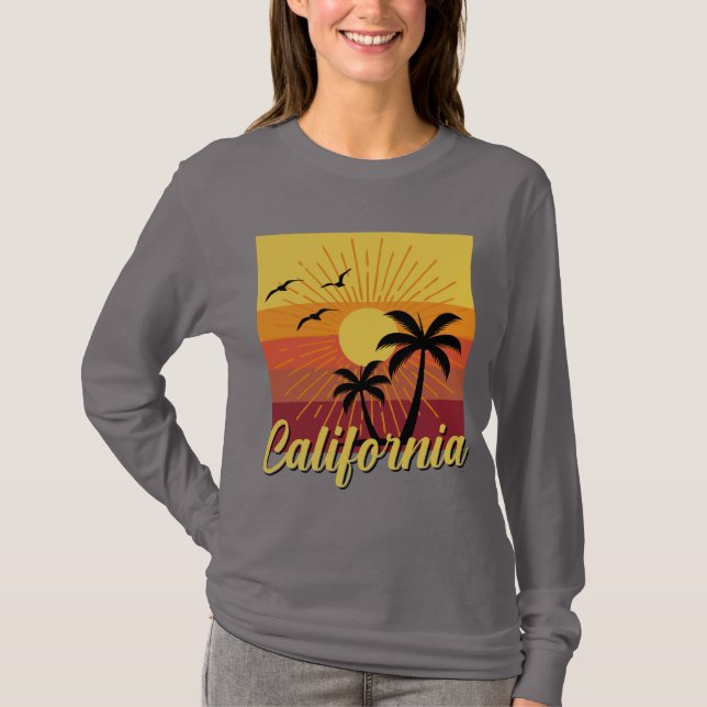 California Design - Basic Långärmad T-Shirt (Framsida)