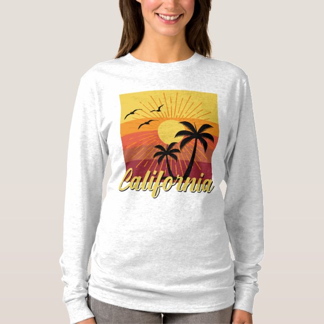 California Design - Basic Långärmad T-Shirt (Framsida)