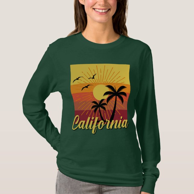 California Design - Basic Långärmad T-Shirt (Framsida)