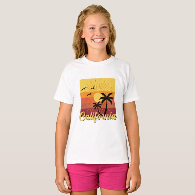 California Design - Girls Basic T-Shirt (Hel framsida)