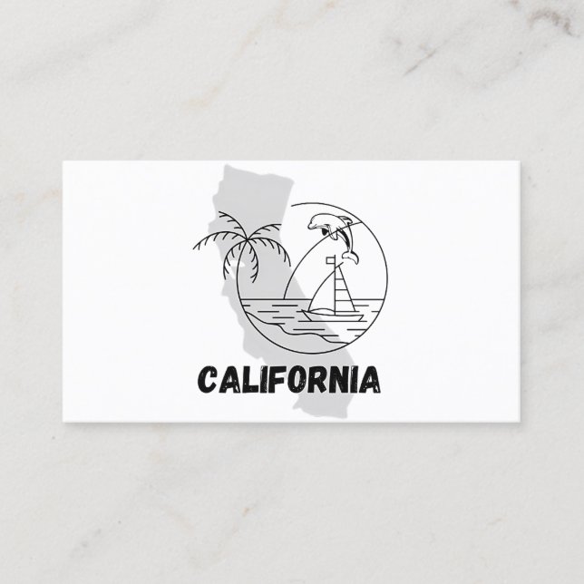 CALIFORNIA-design Visitkort (Framsida)