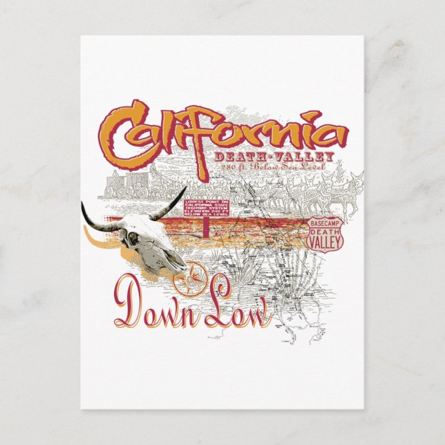 California Dödsdalen Vykort (Framsida)