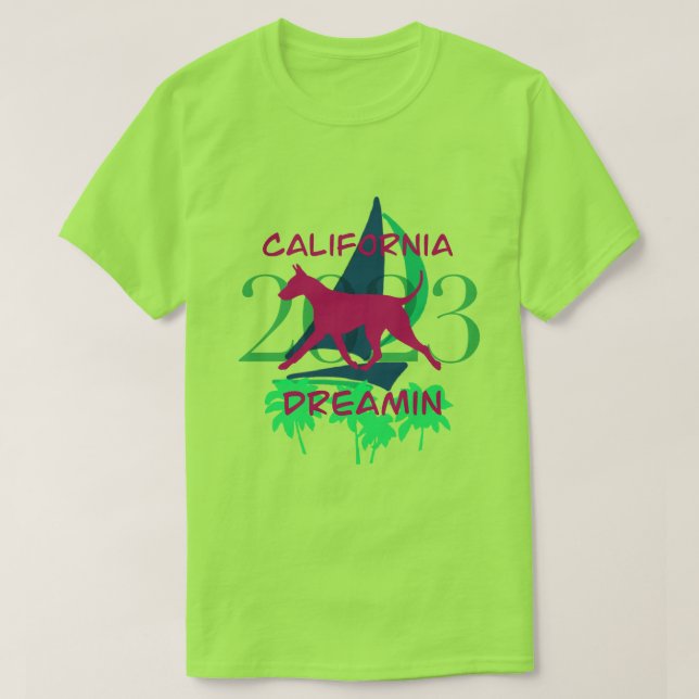 California Dreamin 2023 AHTCA National Shirts T Shirt (Design framsida)
