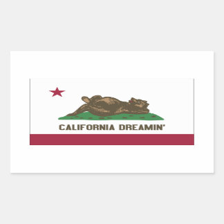 California Dreamin Rektangulärt Klistermärke