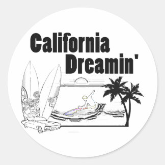 California Dreamin' Runt Klistermärke