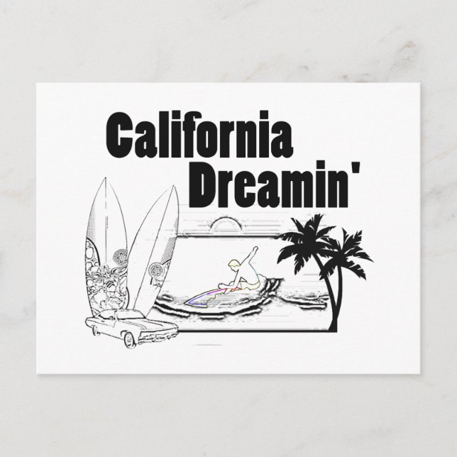 California Dreamin' Vykort (Framsida)