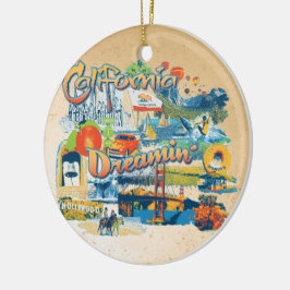 California Dreaming Julgransprydnad Keramik