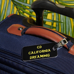 California Dreaming-monogram Bagagebricka