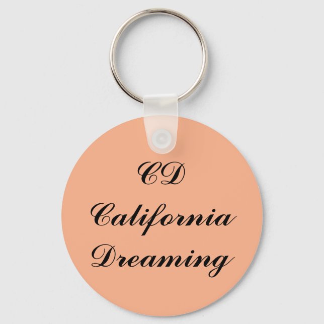 California Dreaming Monogram Nyckelring (Framsida)