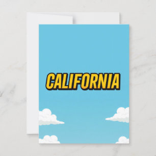 California Dreaming Postcard - Vintage resor Vibe Vykort