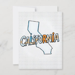 California Dreaming Postcard - Vintage resor Vibe Vykort