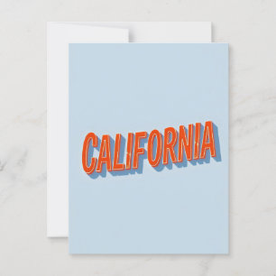 California Dreaming Postcard - Vintage resor Vibe Vykort