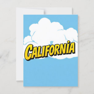 California Dreaming Postcard - Vintage resor Vibe Vykort