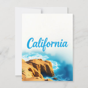 California Dreaming Postcard - Vintage resor Vibe Vykort