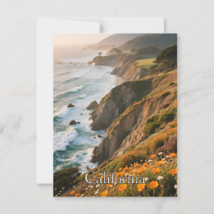 California Dreaming Postcard - Vintage resor Vibe Vykort