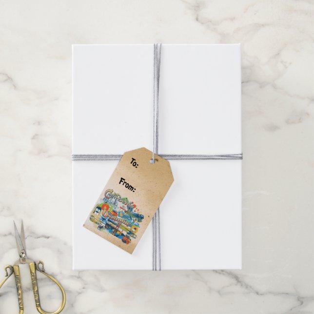 California Dreaming Presentetikett (Med Snöre)