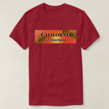 California Dreaming | Röd | Unisex T-Shirt