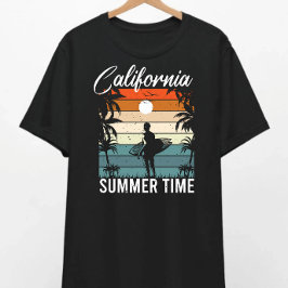 California Dreaming Sunset Surfa T-Shirt