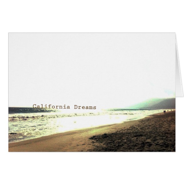 California Dreams Hälsningskort (Framsidan Horizontal)