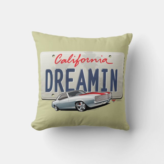 California drömmande Camaro kudde (Framsida)