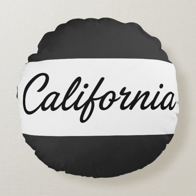 California Drömmar Rund Kudde (Framsidan)