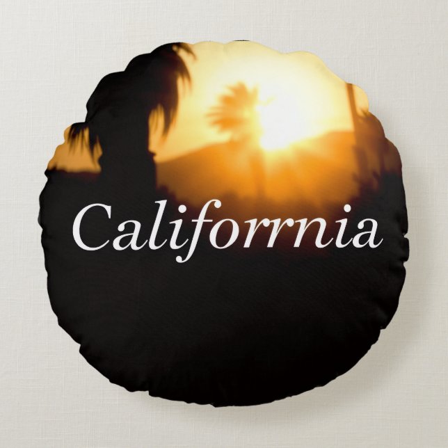 California drömmen rund kudde (Framsidan)