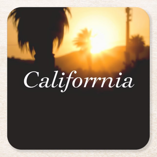 California drömmen underlägg papper kvadrat (Framsidan)