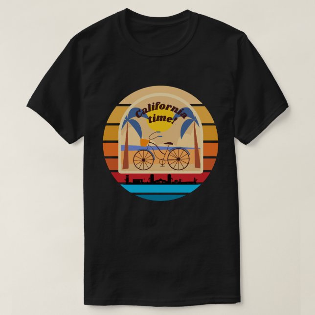 California drömmer solnedgång & palmer t shirt (Design framsida)