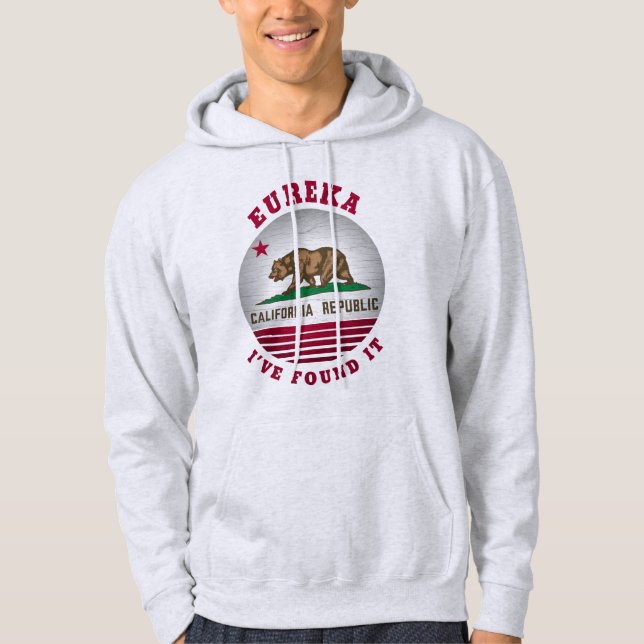CALIFORNIA EUREKA STATLIG FLAGGA HOODIE (Framsida)