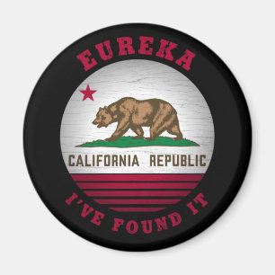 CALIFORNIA EUREKA STATLIG FLAGGA MAGNET