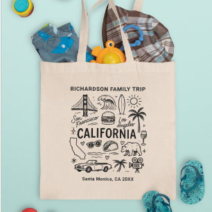 California Familjeresa Anpassad Matchning Tygkasse