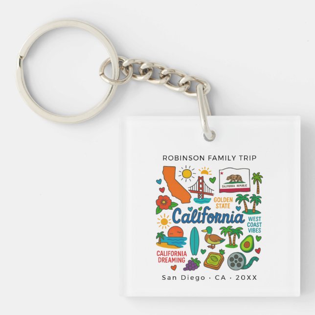 California Familjeresa Anpassade Matchande (Framsidan)