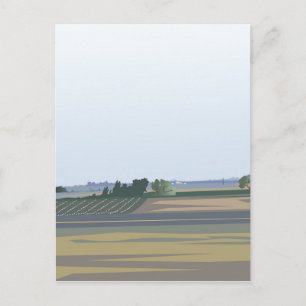 California Farmland Postcard Vykort