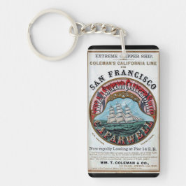 California Farwell Clipper frakt 1900 Nyckelring