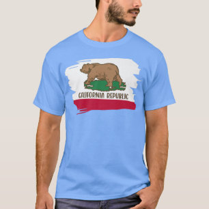California Flagga Bear Premium 486 T Shirt