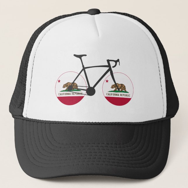 California Flagga Cycling Keps (Framsida)