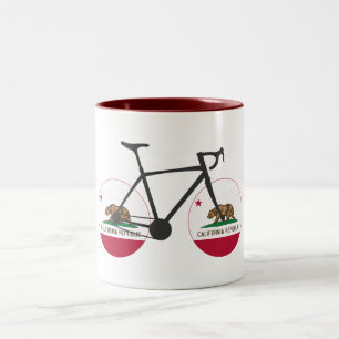 California Flagga Cycling Två-Tonad Mugg
