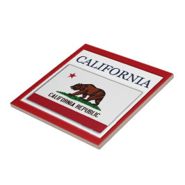 California Flagga Design Tile Kakelplatta